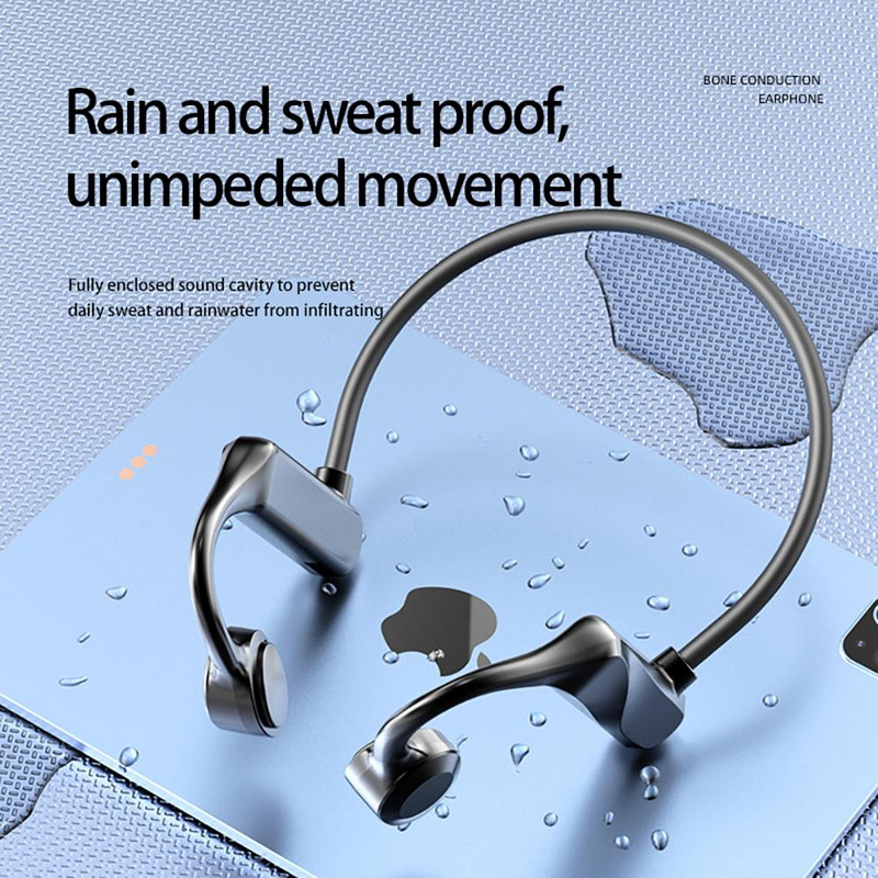 Căști Bluetooth K69 Bone Conduction, montate pe ureche, rezistente la apă, True Wireless Air Conduction Wireless Sports