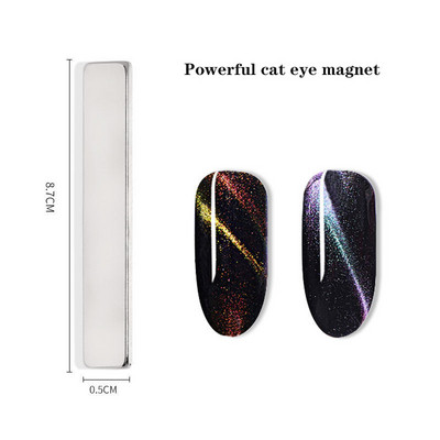 LEAMX Magnet Bar pentru unghii Pix cu magnet pentru ochi de pisică, potrivit pentru lustruirea lacului de unghii, stilou magnetic multifuncțional, instrumente profesionale pentru unghii