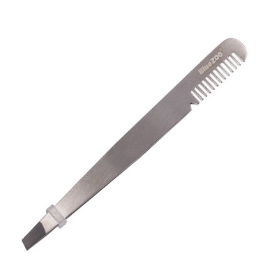 1 bucată pensetă pentru sprâncene din oțel inoxidabil cu perie pieptene clește extensie gene machiaj instrumente de frumusețe pensetă pentru sprâncene