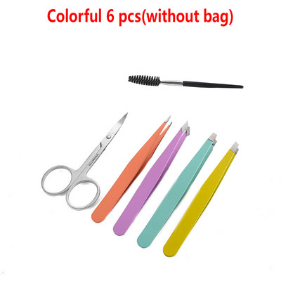 4 stila Vrh Ravna pinceta za obrve sa škarama za šminkanje Profesionalne pincete za nadogradnju trepavica Štipaljke za obrve Kozmetički alati