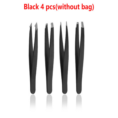 4 stila Vrh Ravna pinceta za obrve sa škarama za šminkanje Profesionalne pincete za nadogradnju trepavica Štipaljke za obrve Kozmetički alati