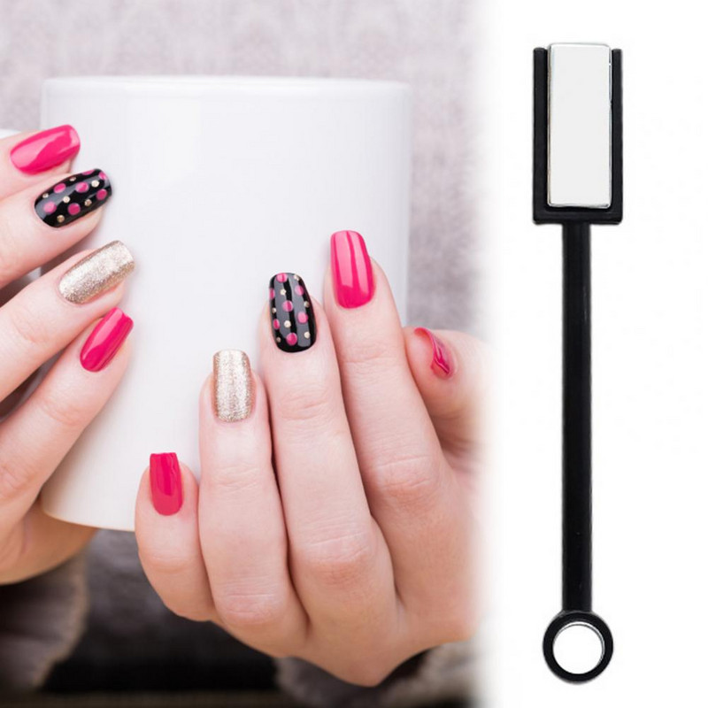 Stick magnetic pentru unghii, multifunctional, profesional, dublu, ochi de pisica
