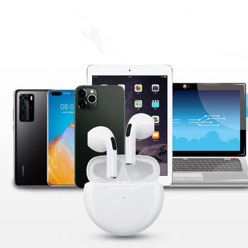 Γνήσια Air Pro 6 TWS ασύρματα ακουστικά Bluetooth Mini Pods Earbuds Ακουστικά ακουστικών για ακουστικά Xiaomi Android Apple iPhone