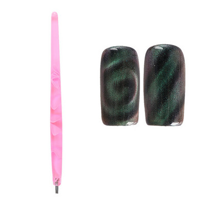 Nail Art Cat Eyes Magnet Strong Effect Stick Board Εργαλείο πολλαπλών χρήσεων Nail Gel Polish Curved 3D Line Strip Effect Magnetic Pen