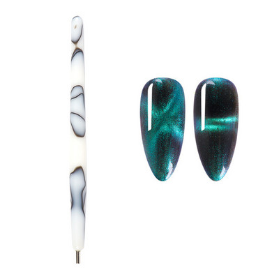 Nail Art Cat Eyes Magnet Strong Effect Stick Board Εργαλείο πολλαπλών χρήσεων Nail Gel Polish Curved 3D Line Strip Effect Magnetic Pen