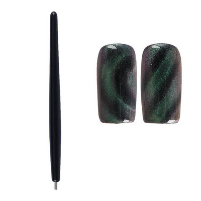 Nail Art Cat Eyes Magnet Strong Effect Stick Board Εργαλείο πολλαπλών χρήσεων Nail Gel Polish Curved 3D Line Strip Effect Magnetic Pen