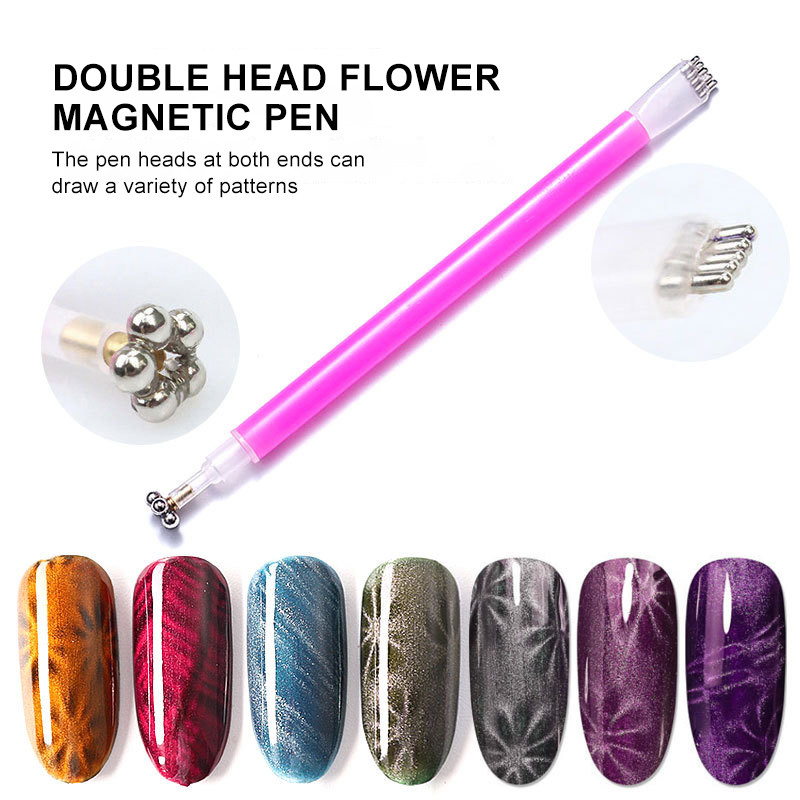 Nail Art Cat Eyes Magnet Strong Effect Stick Board Εργαλείο πολλαπλών χρήσεων Nail Gel Polish Curved 3D Line Strip Effect Magnetic Pen