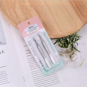 Pensetă portabilă pentru sprâncene, 2 buc, profesională din oțel inoxidabil, dispozitiv de tuns sprâncene, pensete de modelare, instrument de reparare pentru instrumente de înfrumusețare a sprâncenelor