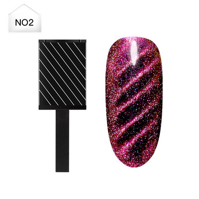 Nagų dailės magnetinė lazdelė, skirta MagneticGel Super Magnetic Strong Magnet Slice Board Magic Cat Eye Nail Art Effect Nagų įrankiai