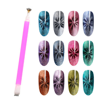 Nagų dailės magnetinė lazdelė, skirta MagneticGel Super Magnetic Strong Magnet Slice Board Magic Cat Eye Nail Art Effect Nagų įrankiai