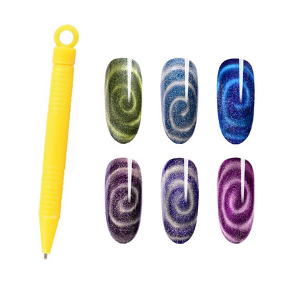 Nagų dailės magnetinė lazdelė, skirta MagneticGel Super Magnetic Strong Magnet Slice Board Magic Cat Eye Nail Art Effect Nagų įrankiai