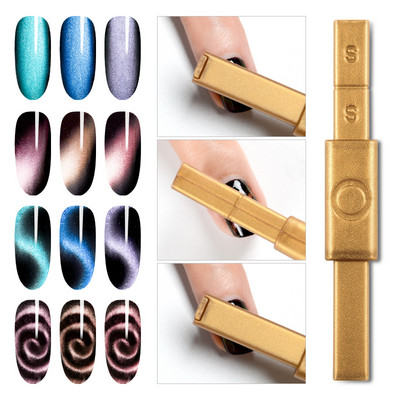 Nagų dailės magnetinė lazdelė, skirta MagneticGel Super Magnetic Strong Magnet Slice Board Magic Cat Eye Nail Art Effect Nagų įrankiai