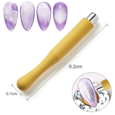 Nagų dailės magnetinė lazdelė, skirta MagneticGel Super Magnetic Strong Magnet Slice Board Magic Cat Eye Nail Art Effect Nagų įrankiai