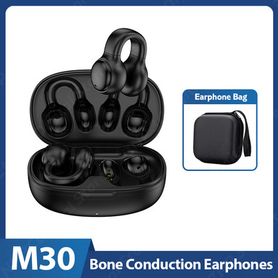 NAUJAS Bone Conduction Bluetooth 5.3 ausinės ausinės belaidės ausinės Sportinės vandeniui atsparios ausinės su mikrofono triukšmo mažinimo ausinėmis