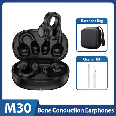 NAUJAS Bone Conduction Bluetooth 5.3 ausinės ausinės belaidės ausinės Sportinės vandeniui atsparios ausinės su mikrofono triukšmo mažinimo ausinėmis