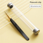 Sa zaštitnom cijevi Pinceta za trepavice 3D Volume Pinceta za proširenje trepavica Fan Lash Makeup Profesionalna pinceta za obrve