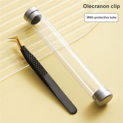 Sa zaštitnom cijevi Pinceta za trepavice 3D Volume Pinceta za proširenje trepavica Fan Lash Makeup Profesionalna pinceta za obrve