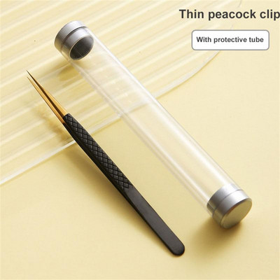 Sa zaštitnom cijevi Pinceta za trepavice 3D Volume Pinceta za proširenje trepavica Fan Lash Makeup Profesionalna pinceta za obrve