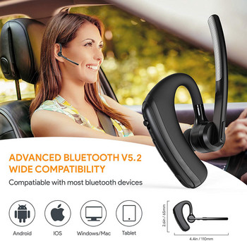 Τα νεότερα ακουστικά Bluetooth K20 Ασύρματα ακουστικά Handsfree Ακουστικά μείωσης θορύβου με Apt-X HD διπλό μικρόφωνο για όλα τα έξυπνα τηλέφωνα