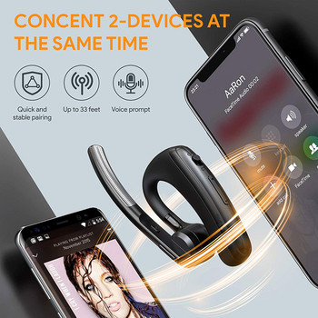 Най-новите K20 Bluetooth слушалки Безжични слушалки Handsfree Слушалки за намаляване на шума с Apt-X HD двоен микрофон за всички смарт телефони