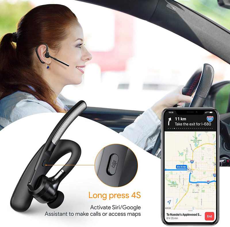 Naujausios K20 Bluetooth ausinės belaidės ausinės laisvų rankų įranga triukšmą mažinančios ausinės su Apt-X HD dvigubu mikrofonu, skirtu visiems išmaniesiems telefonams