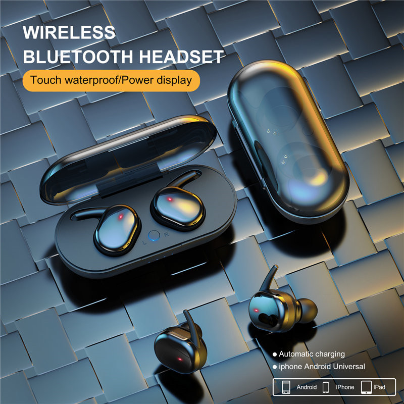 Y30 Bluetooth слушалка Tws4 Спортна слушалка Y30 цифров дисплей Мини безжична Bluetooth слушалка 5.0 сензорна слушалка