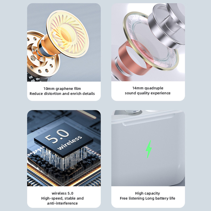 Căști Bluetooth fără fir Air Pro TWS cu microfon Căști sport pentru alergare pentru telefon iPhone Xiaomi