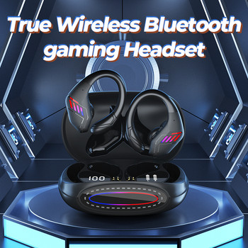 GM5 Безжични слушалки Гейминг Слушалки Bluetooth 5.3 Слушалки HiFi Спорт Водоустойчиви Слушалки за намаляване на шума Без забавяне с микрофон
