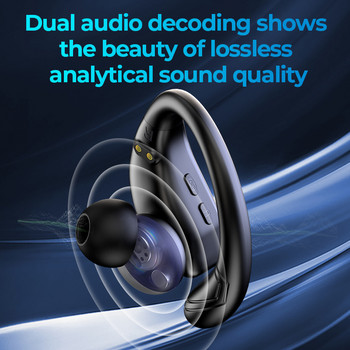 GM5 Безжични слушалки Гейминг Слушалки Bluetooth 5.3 Слушалки HiFi Спорт Водоустойчиви Слушалки за намаляване на шума Без забавяне с микрофон