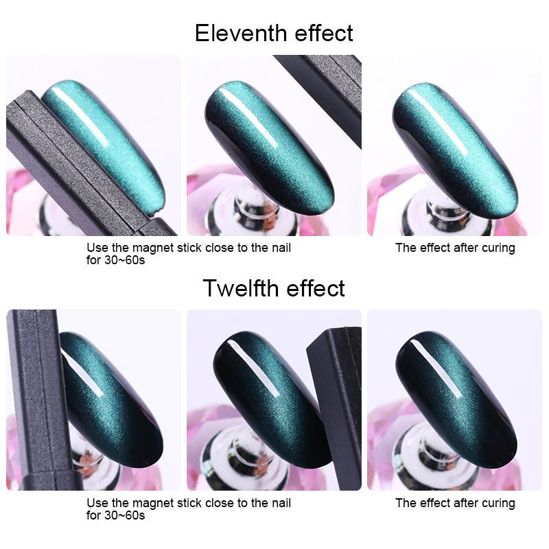 Magnetinė nagų dailės lazdelė 9D/5D Cat Magnetinis efektas Stiprus Magnetinis lentų dažymas Gelis nagų gelinio lako lakas Įrankiai