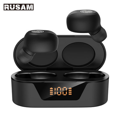 RUSAM BL31 Bluetooth слушалка TWS безжични слушалки Smart Touch Control Game Earbuds Активно шумопотискане Спортни слушалки