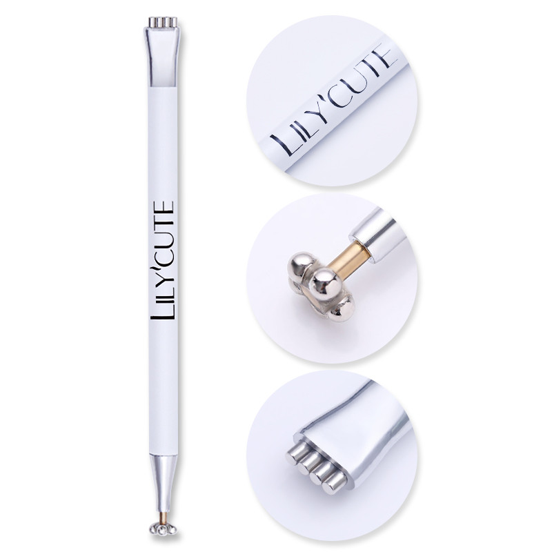 LILYCUTE Magnet Stick s dvostrukom glavom 9D Cat Magnetic for Nail Gel Polish Line Strip Effect Jaka magnetska olovka Alati