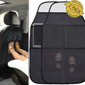 1/2Pc Baby Kids Car Safety Seat Protector Mat Kick Mats Μαξιλάρι πλάτης καθίσματος Προστατευτικό κάλυμμα τσάντα αποθήκευσης Τσάντα τσέπης Organizer