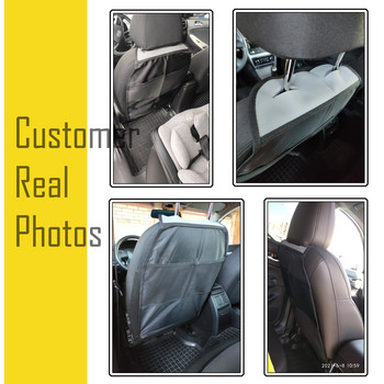 1/2Pc Baby Kids Car Safety Seat Protector Mat Kick Mats Μαξιλάρι πλάτης καθίσματος Προστατευτικό κάλυμμα τσάντα αποθήκευσης Τσάντα τσέπης Organizer