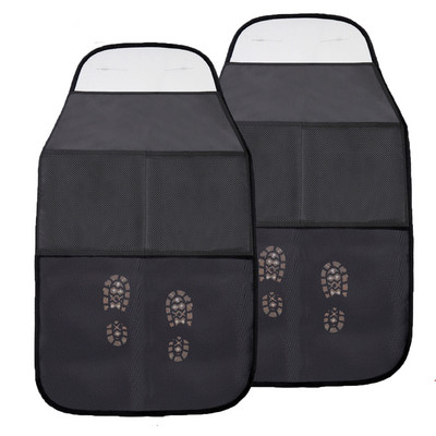 1/2Pc Baby Kids Car Safety Seat Protector Mat Kick Mats Μαξιλάρι πλάτης καθίσματος Προστατευτικό κάλυμμα τσάντα αποθήκευσης Τσάντα τσέπης Organizer