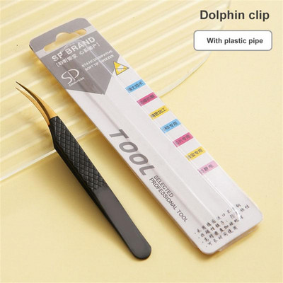 Šiljasta pinceta, štipaljka, pinceta za volumen trepavica, profesionalni alat za cijepljenje obrva od nehrđajućeg čelika, pojedinačne zakrivljene trake