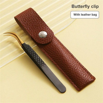 Šiljasta pinceta, štipaljka, pinceta za volumen trepavica, profesionalni alat za cijepljenje obrva od nehrđajućeg čelika, pojedinačne zakrivljene trake