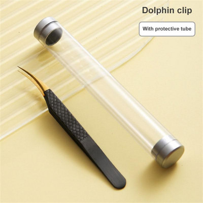 Šiljasta pinceta, štipaljka, pinceta za volumen trepavica, profesionalni alat za cijepljenje obrva od nehrđajućeg čelika, pojedinačne zakrivljene trake