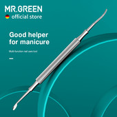 MR.GREEN Multi-Function Nail Care Tools Cuticle Pusher Nail Dirt Cleaner Double Headed Design Pry Up Nails Trimmer για τα νύχια