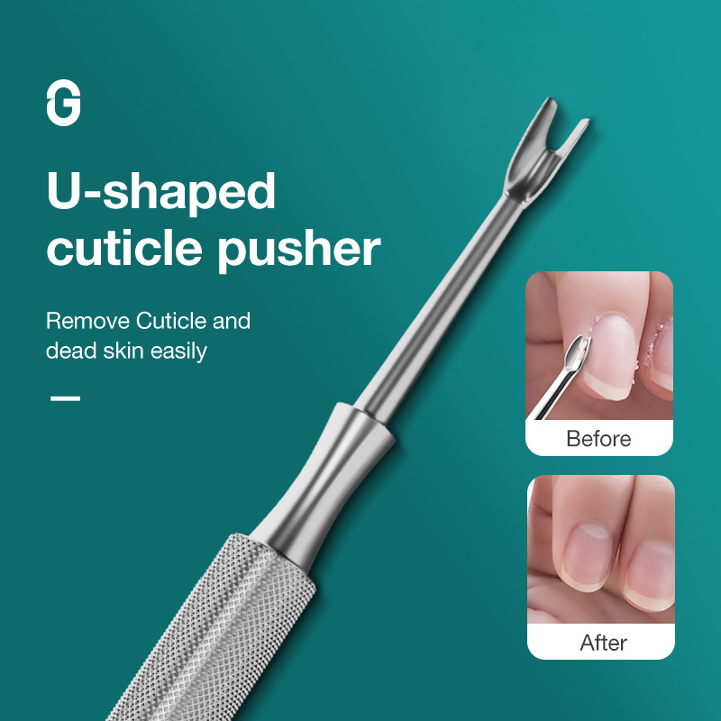 MR.GREEN Multi-Function Nail Care Tools Cuticle Pusher Nail Dirt Cleaner Double Headed Design Pry Up Nails Trimmer για τα νύχια
