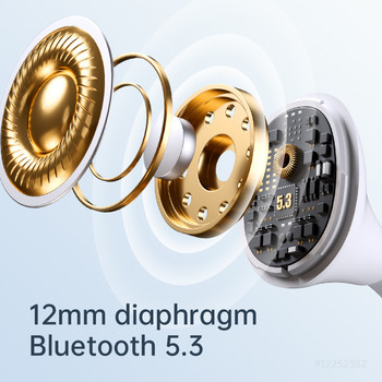 Спортни безжични слушалки HIFI съраунд субуфер Bluetooth 5.3 TWS слушалки Щипка за ухо Удобни за носене Концепция за костна проводимост