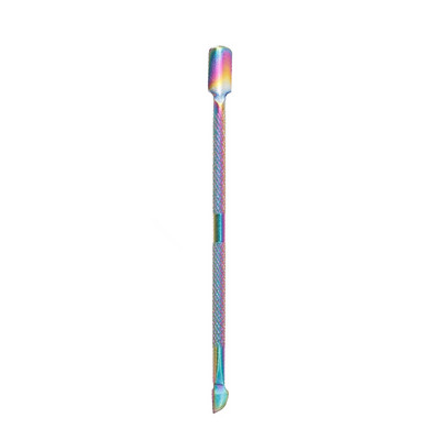 Împingător pentru cuticulă pentru unghii cu două fețe Dispozitiv pentru îndepărtarea cuticulelor din oțel inoxidabil Pilă pentru unghii Piele moartă Pedichiură Instrument de curățare pentru îngrijirea manichiurii