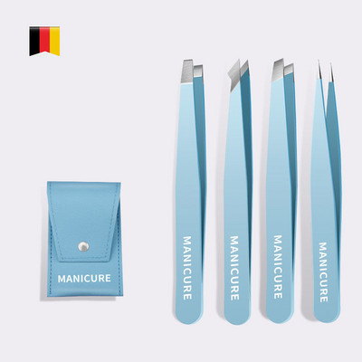 Costum cu pensetă pentru sprâncene Păr colorat Extractor de păr fin Oțel inoxidabil Agrafe înclinate pentru sprâncene Stick Clip pentru gene false de uz casnic