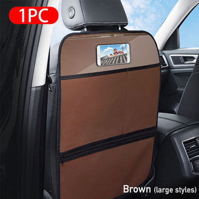 Piele PU Anti lovitură Pad Impermeabil Scaun Mașină Husă de protecție pentru spate Covorașe anti zgârieturi pentru copii Animal de companie cu fermoar Saci de depozitare