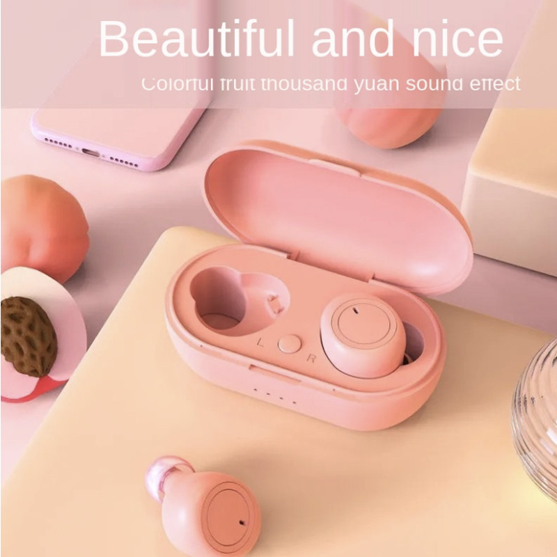 Căști fără fir TWS Căști Bluetooth Control tactil Căști sport Microfon funcționează pe toate telefoanele inteligente Căști cu muzică