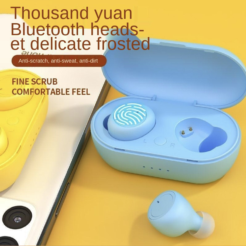 Căști fără fir TWS Căști Bluetooth Control tactil Căști sport Microfon funcționează pe toate telefoanele inteligente Căști cu muzică