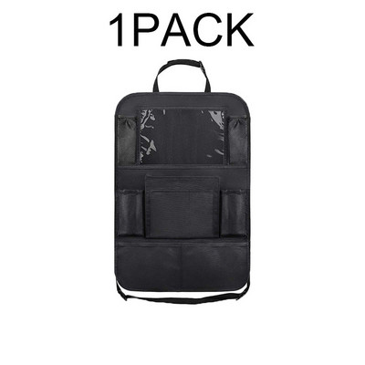 Organizator pentru spate scaun auto Geantă de depozitare agățată cu mai multe buzunare Suport pentru pahare pentru tabletă Covorașe anti-lovitură pentru copii