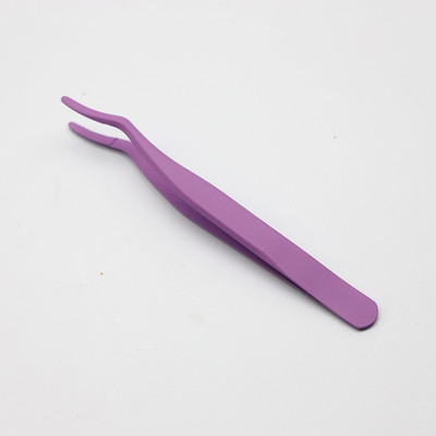 Pensetă pentru gene din oțel inoxidabil, profesională pentru extensie de gene, decor auriu, pensetă antistatică pentru sprâncene, extensie pentru gene