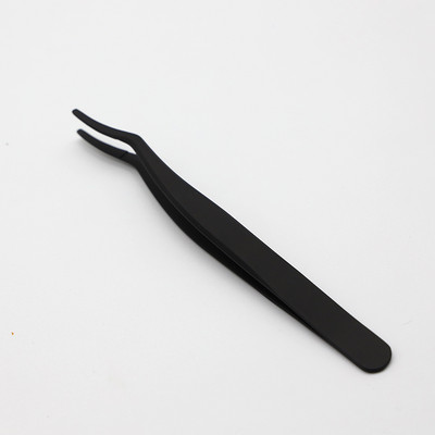 Pensetă pentru gene din oțel inoxidabil, profesională pentru extensie de gene, decor auriu, pensetă antistatică pentru sprâncene, extensie pentru gene