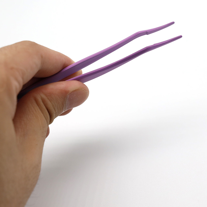 Pensetă pentru gene din oțel inoxidabil, profesională pentru extensie de gene, decor auriu, pensetă antistatică pentru sprâncene, extensie pentru gene